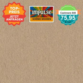 Girloon Cashmere 840 – strukturierter Velours-Teppichboden in 400 cm Breite